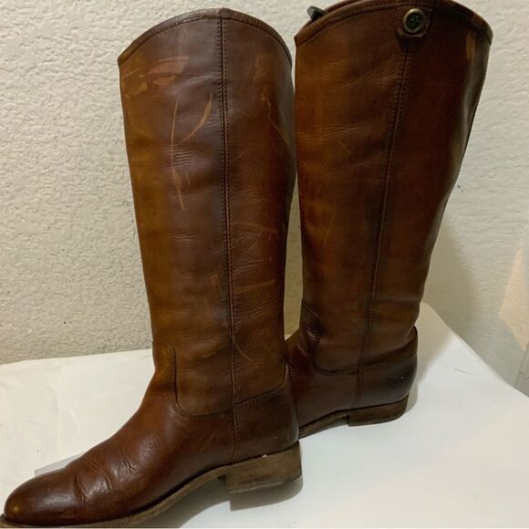 Frye Womens Melissa Brown Riding Boots Size 5.5 Medium (B, M) - Picture 3 of 16